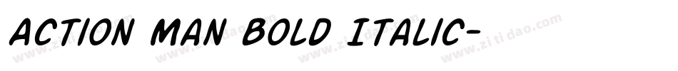 Action Man Bold Italic字体转换